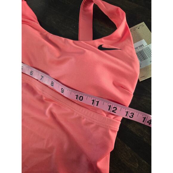 NEW Nike XS Pink Bathing Suit TOP Tank Built in Bra Pickle Ball Tennis Modest - Picture 7 of 7